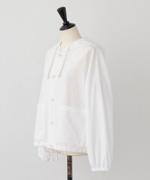 BEARDSLEY（ビアズリー）の「シャツフーディー（シャツ/ブラウス・レディース・グレー/ホワイト・FREE）」の6枚目の写真