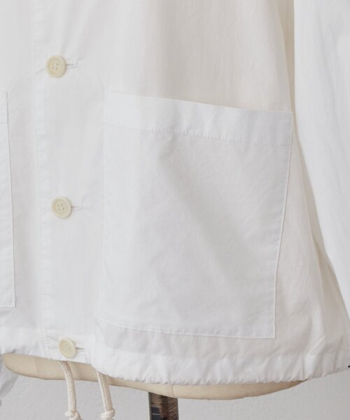 BEARDSLEY（ビアズリー）の「シャツフーディー（シャツ/ブラウス・レディース・グレー/ホワイト・FREE）」の13枚目の写真