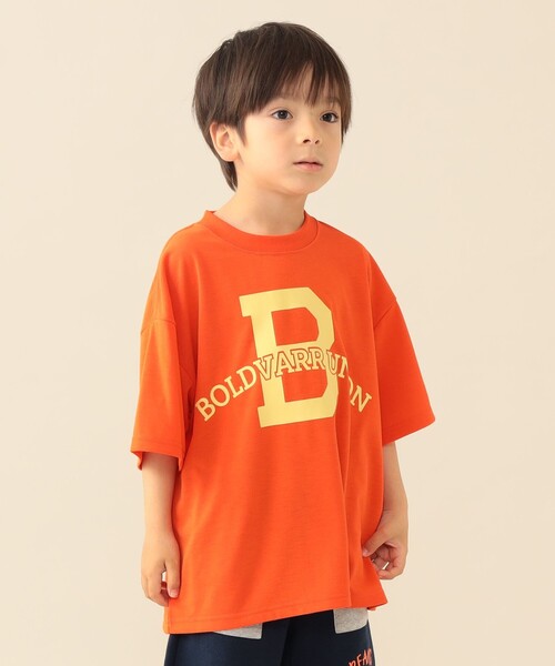BEAMS mini(ビームスミニ)の「【7/31新規値下げ】BIGスケーター Tシャツ 2026SS(吸水速乾・UVカット)(Tシャツ/カットソー・キッズ・ブルー系その他3/オレンジ/オフホワイト・110/100/90/130/120)」の2枚目の写真