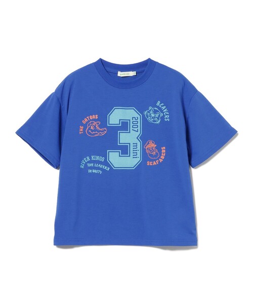 BEAMS mini(ビームスミニ)の「【7/31新規値下げ】BIGスケーター Tシャツ 2026SS(吸水速乾・UVカット)(Tシャツ/カットソー・キッズ・ブルー系その他3/オレンジ/オフホワイト・110/100/90/130/120)」の3枚目の写真