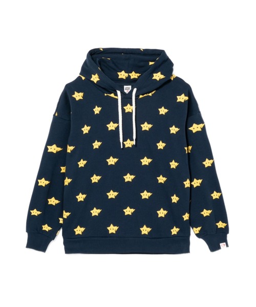 A BATHING APE（アベイシングエイプ）の「MILOSTA MONOGRAM HOODIE（パーカー・レディース・ネイビー/グレー・FREE）」の2枚目の写真
