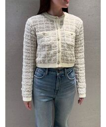 LILY BROWN | ツイードニットカーディガン(カーディガン/ボレロ)