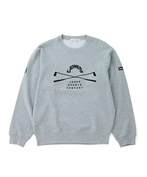 JONES(ジョーンズ)の「【JONESコラボ】フロントロゴ長袖プルオーバー(スウェット・メンズ・グレー/ベージュ・XL/L/M/S)」の2枚目の写真