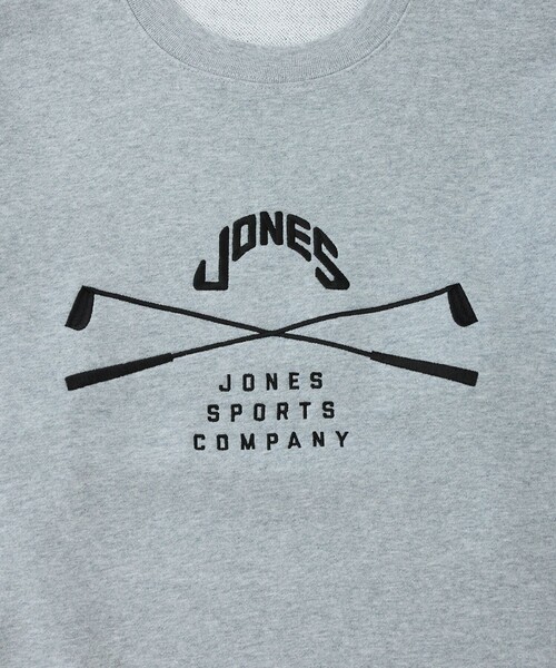 JONES(ジョーンズ)の「【JONESコラボ】フロントロゴ長袖プルオーバー(スウェット・メンズ・グレー/ベージュ・XL/L/M/S)」の9枚目の写真