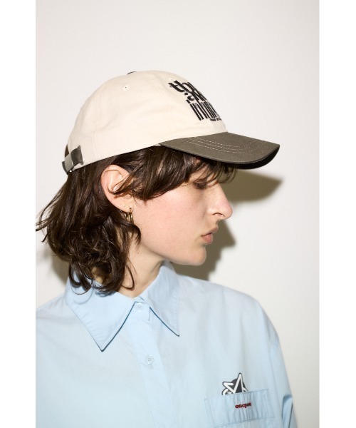 SLY（スライ）の「ESQWE LOGO CAPTHROW エスクェロゴキャップ（キャップ・レディース・ライトブラック/ベージュ系その他・FREE）」の14枚目の写真