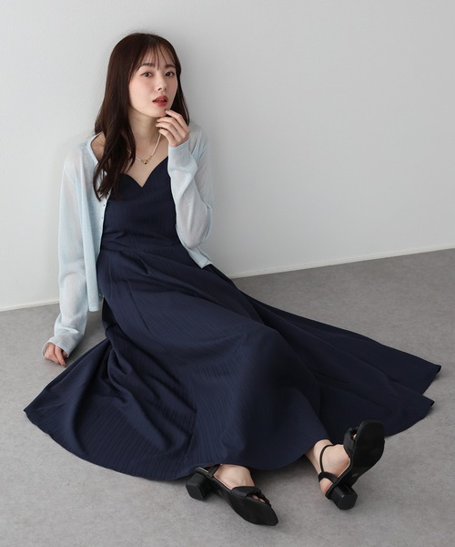 BLUEEAST(ブルーイースト)の「ハートネックキャミワンピース(ワンピース・レディース・ネイビー/サックスブルー・MEDIUM)」の16枚目の写真