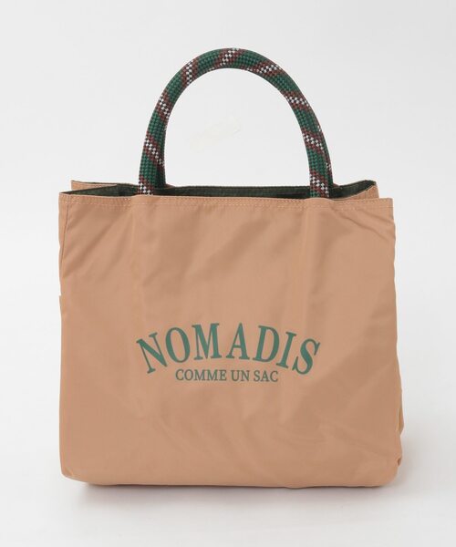 Liesse（リエス）の「【NOMADIS/ノマディス】ナイロンロゴトートバッグ（トートバッグ・レディース・ブラック/ベージュ・FREE）」の2枚目の写真