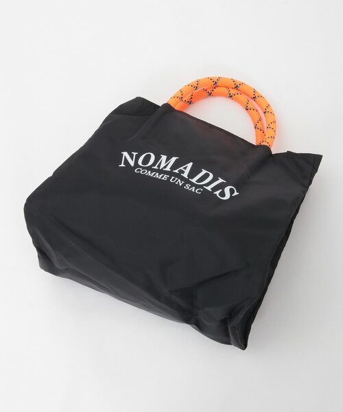 Liesse（リエス）の「【NOMADIS/ノマディス】ナイロンロゴトートバッグ（トートバッグ・レディース・ブラック/ベージュ・FREE）」の6枚目の写真