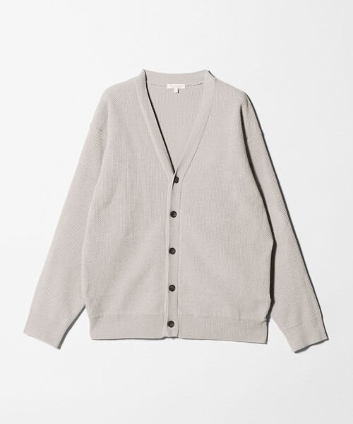 A DAY IN THE LIFE UNITED ARROWS（アデイインザライフユナイテッドアローズ）の「ハニカム リラックス Vネックカーディガン-ウォッシャブル-＜A DAY IN THE LIFE＞（ニット/セーター・メンズ・ブラック/ライトグレー・L/M）」の12枚目の写真