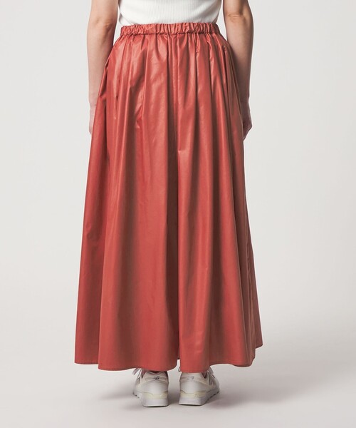 A DAY IN THE LIFE UNITED ARROWS(アデイインザライフユナイテッドアローズ)の「チンツ タックフレアスカート <A DAY IN THE LIFE>(スカート・レディース・オレンジ/ネイビー/モカ・FREE)」の8枚目の写真