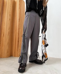 DOUBLE NAME | ピンストライプリボンパンツ(その他パンツ)