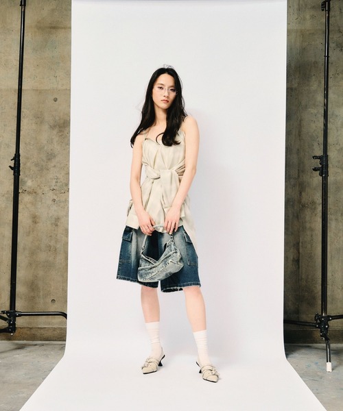 3.3 Field Trip （3.3フィールドトリップ）の「3.3 Field Trip／デニムミニバッグ（ハンドバッグ・レディース・ブルー/ブラック・FREE）」の3枚目の写真