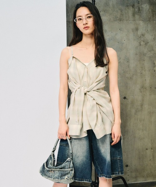 3.3 Field Trip （3.3フィールドトリップ）の「3.3 Field Trip／デニムミニバッグ（ハンドバッグ・レディース・ブルー/ブラック・FREE）」の4枚目の写真