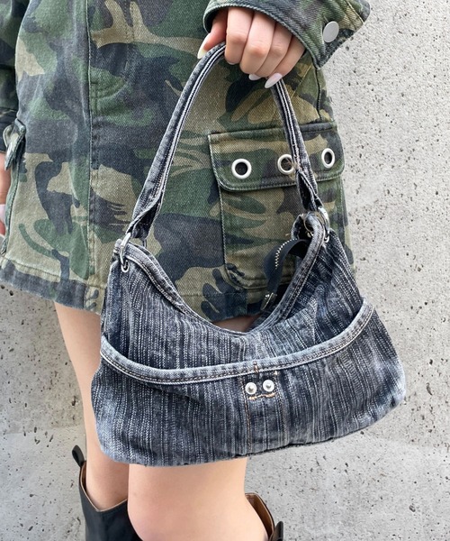 3.3 Field Trip （3.3フィールドトリップ）の「3.3 Field Trip／デニムミニバッグ（ハンドバッグ・レディース・ブルー/ブラック・FREE）」の8枚目の写真