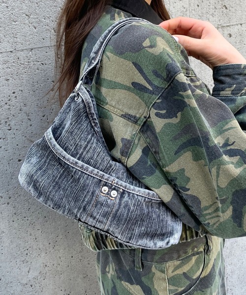 3.3 Field Trip （3.3フィールドトリップ）の「3.3 Field Trip／デニムミニバッグ（ハンドバッグ・レディース・ブルー/ブラック・FREE）」の7枚目の写真