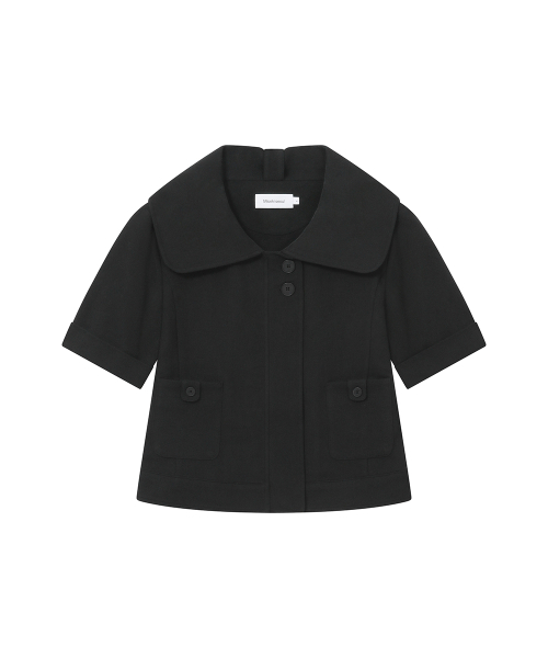 Miseki SEOUL（ミセキソウル）の「Rolled button short sleeve jacket BLACK（その他アウター・レディース・その他・1/2）」の2枚目の写真