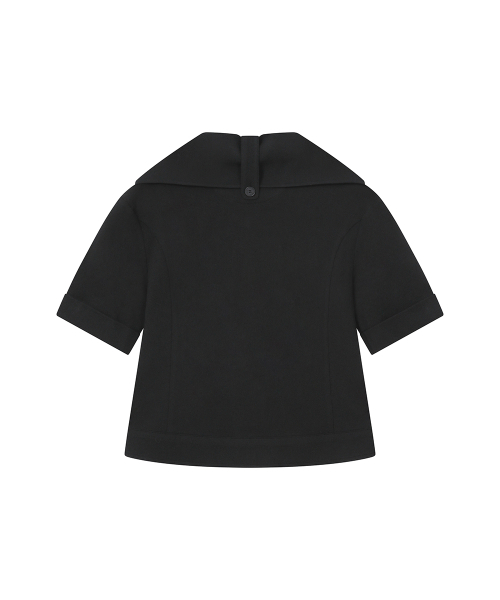Miseki SEOUL（ミセキソウル）の「Rolled button short sleeve jacket BLACK（その他アウター・レディース・その他・1/2）」の3枚目の写真
