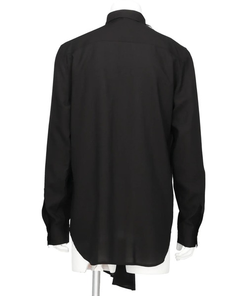 sulvam（サルバム）の「【sulvam/サルバム】左前タックレーヨンシャツ（シャツ/ブラウス・メンズ・ブラック/ホワイト・M）」の10枚目の写真