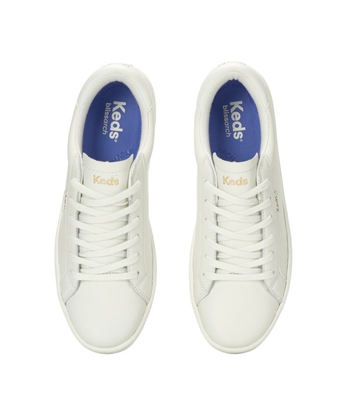 Keds（ケッズ）の「Keds ケッズ エース ツー レザー ホワイト（スニーカー・レディース・ホワイト・22.5cm/23.0cm/23.5cm/24.0cm/24.5cm/25.0cm）」の3枚目の写真