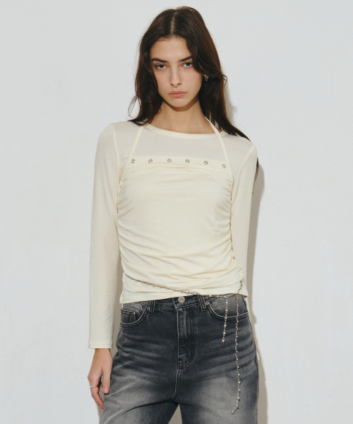 Midnight Move(ミッドナイトムーブ)の「sl ey t (yellow)(Tシャツ/カットソー・レディース・その他・FREE)」の1枚目の写真
