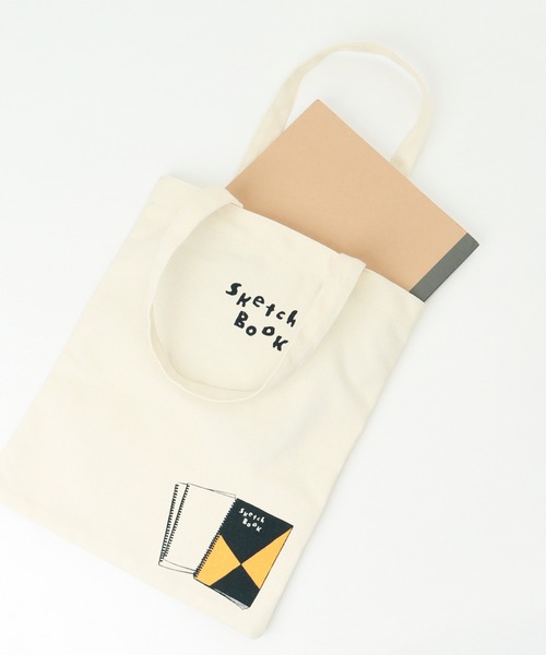 BACKYARD FAMILY(バックヤードファミリー)の「Old Resta FLAT TOTE(トートバッグ・レディース・ホワイト系2/ホワイト系1/ホワイト系5/ホワイト系4・FREE)」の12枚目の写真