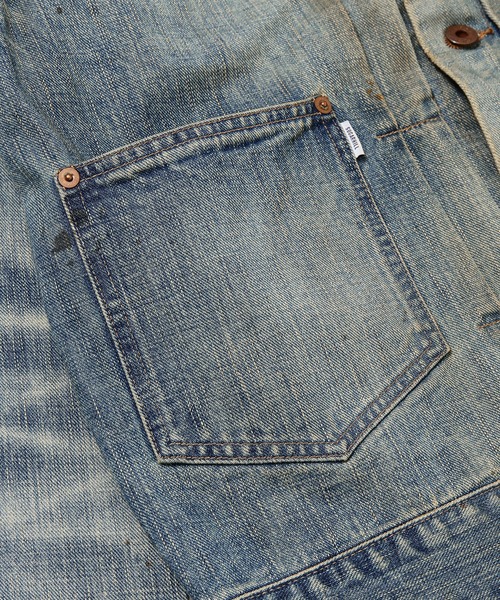 SUGARHILL（シュガーヒル）の「FADED MODERN DENIM JACKET（デニムジャケット・メンズ・インディゴブルー・1/2）」の4枚目の写真