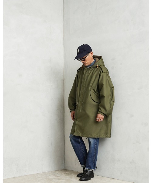 MILITARY（ミリタリー）の「WAIPER.inc 米軍 初期型 M-51 フィッシュテールパーカー コットンサテンモデル（モッズコート・メンズ・オリーブ/ブラック・M/XS/S/L）」の12枚目の写真
