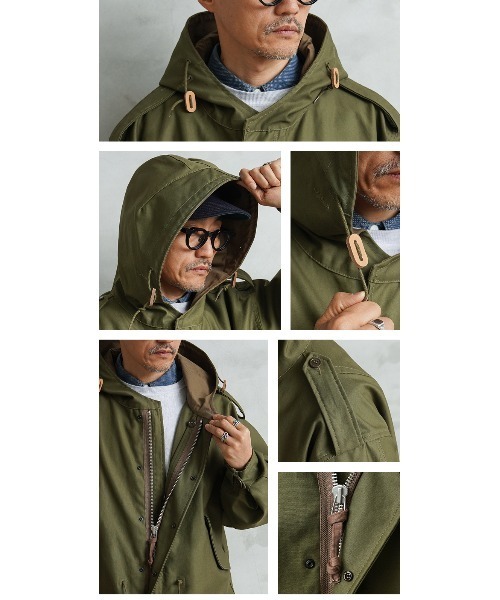 MILITARY（ミリタリー）の「WAIPER.inc 米軍 初期型 M-51 フィッシュテールパーカー コットンサテンモデル（モッズコート・メンズ・オリーブ/ブラック・M/XS/S/L）」の15枚目の写真