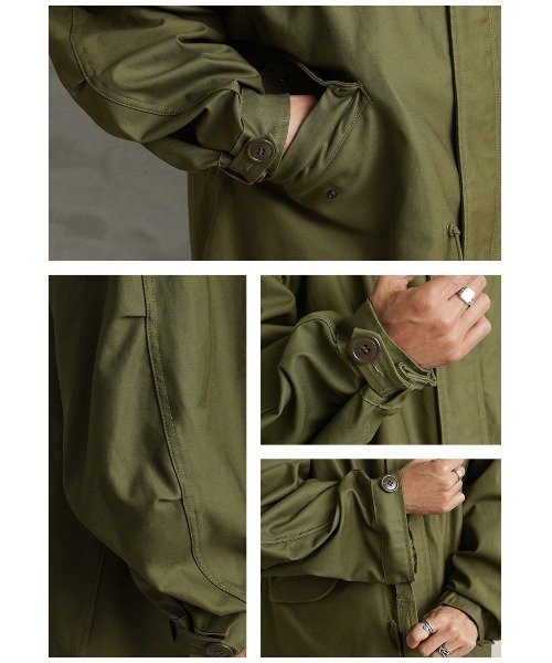 MILITARY（ミリタリー）の「WAIPER.inc 米軍 初期型 M-51 フィッシュテールパーカー コットンサテンモデル（モッズコート・メンズ・オリーブ/ブラック・M/XS/S/L）」の16枚目の写真