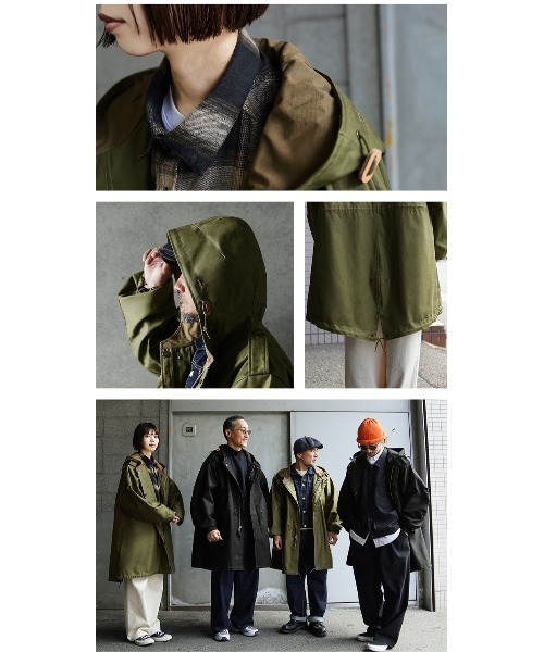 MILITARY（ミリタリー）の「WAIPER.inc 米軍 初期型 M-51 フィッシュテールパーカー コットンサテンモデル（モッズコート・メンズ・オリーブ/ブラック・M/XS/S/L）」の22枚目の写真