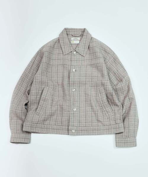 JOURNAL STANDARD relume(ジャーナルスタンダード レリューム)の「European Flax / ヨーロピアン フラックス トラッカー シャツ ブルゾン(その他アウター・メンズ・ブラウン系その他/ブラック/ブルー系その他/ベージュ・MEDIUM/LARGE)」の3枚目の写真