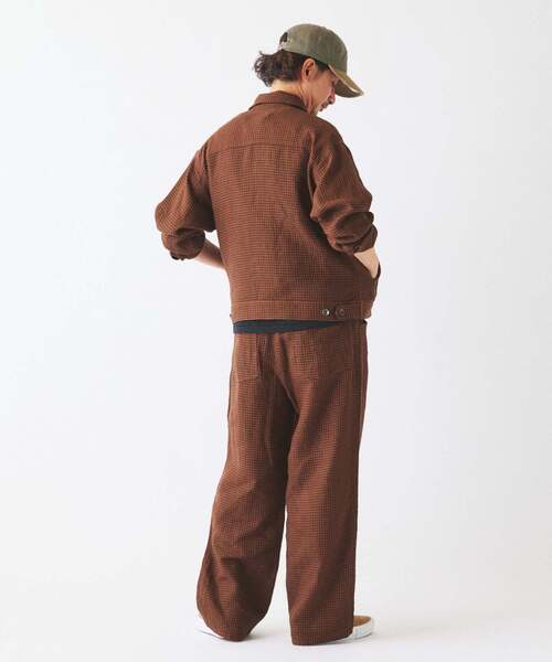 JOURNAL STANDARD relume(ジャーナルスタンダード レリューム)の「European Flax / ヨーロピアン フラックス トラッカー シャツ ブルゾン(その他アウター・メンズ・ブラウン系その他/ブラック/ブルー系その他/ベージュ・MEDIUM/LARGE)」の5枚目の写真