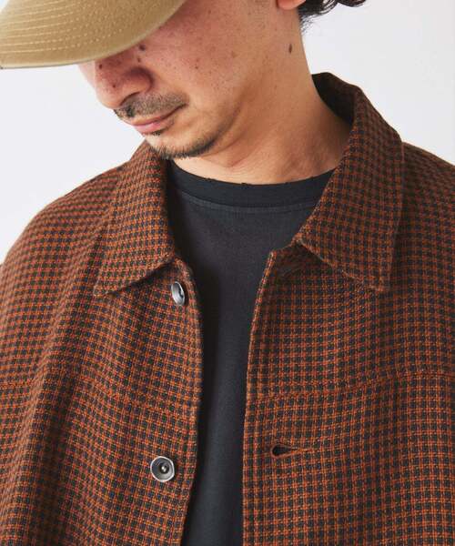 JOURNAL STANDARD relume(ジャーナルスタンダード レリューム)の「European Flax / ヨーロピアン フラックス トラッカー シャツ ブルゾン(その他アウター・メンズ・ブラウン系その他/ブラック/ブルー系その他/ベージュ・MEDIUM/LARGE)」の7枚目の写真