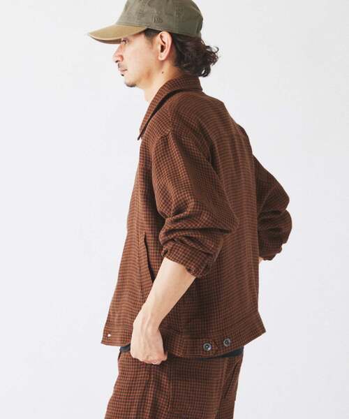 JOURNAL STANDARD relume(ジャーナルスタンダード レリューム)の「European Flax / ヨーロピアン フラックス トラッカー シャツ ブルゾン(その他アウター・メンズ・ブラウン系その他/ブラック/ブルー系その他/ベージュ・MEDIUM/LARGE)」の9枚目の写真