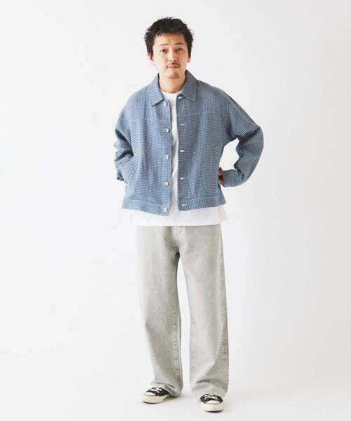 JOURNAL STANDARD relume(ジャーナルスタンダード レリューム)の「European Flax / ヨーロピアン フラックス トラッカー シャツ ブルゾン(その他アウター・メンズ・ブラウン系その他/ブラック/ブルー系その他/ベージュ・MEDIUM/LARGE)」の22枚目の写真