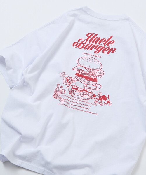 セール】限定展開 ビッグシルエット バックプリント クルーネック T