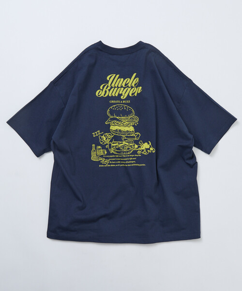 セール】限定展開 ビッグシルエット バックプリント クルーネック T