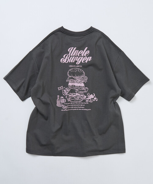 セール】限定展開 ビッグシルエット バックプリント クルーネック T