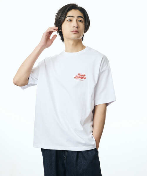 セール】限定展開 ビッグシルエット バックプリント クルーネック T