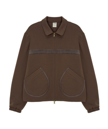 DANDEL（ダンデル）の「DD binding sweat collar jacket (BROWN)（MA-1）」