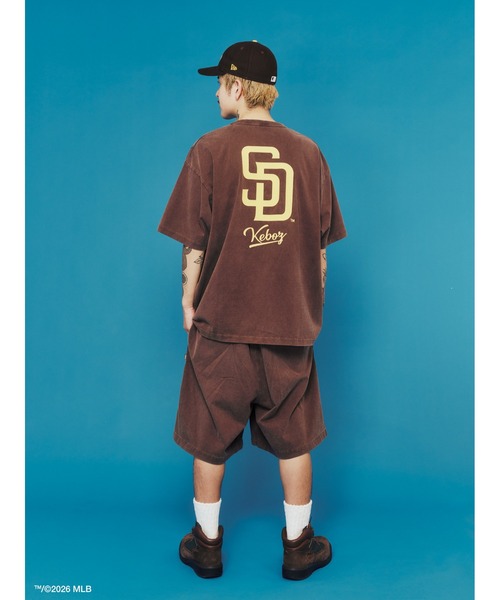 KEBOZ(ケボズ)の「KEBOZ × MLB SAN DIEGO PADRES LOGO WASHED TENJIKU SHORTS(その他パンツ・メンズ・ブラウン・2XL/XL/L/M/S)」の7枚目の写真