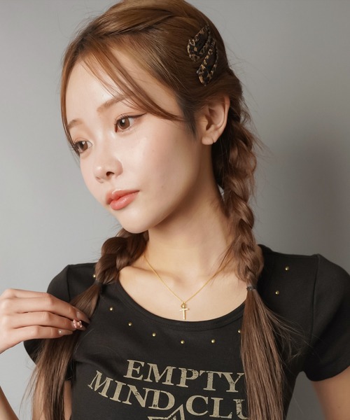 SPINNS（スピンズ）の「ヒョウ柄パッチンピン/2個セット（ヘアピン・レディース・ベージュ・ONESIZE）」の3枚目の写真