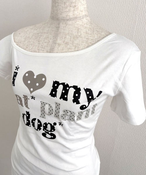 SHEENA(シーナ)の「ドットロゴプリントワンショルコンパクトTシャツ(Tシャツ/カットソー・レディース・ホワイト・M)」の16枚目の写真