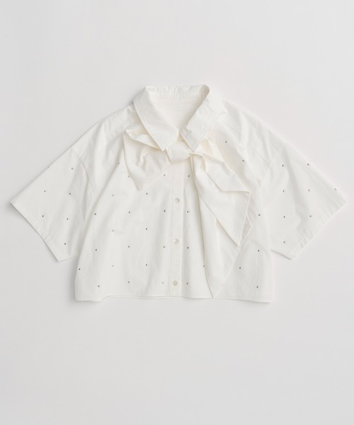 ボウタイ BOW TIE トップス RIM.ARK（リムアーク）の「Bow tie tops ボウタイトップス（シャツ