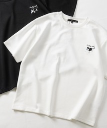 JOHN'S CLOSET | 【31】アソートデザインワンポイント刺しゅう半袖ポンチTシャツ ハチワレ/クロネコ/オバケ(Tシャツ/カットソー)
