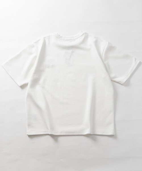 JOHN'S CLOSET(ジョンズクローゼット)の「【31】アソートデザインワンポイント刺しゅう半袖ポンチTシャツ ハチワレ/クロネコ/オバケ(Tシャツ/カットソー・メンズ・ホワイト系1/ホワイト系2/ホワイト系3/ブラック系2/ブラック系4/ホワイト系4/ブラック系1/ブラック系3・MEDIUM/LARGE)」の10枚目の写真