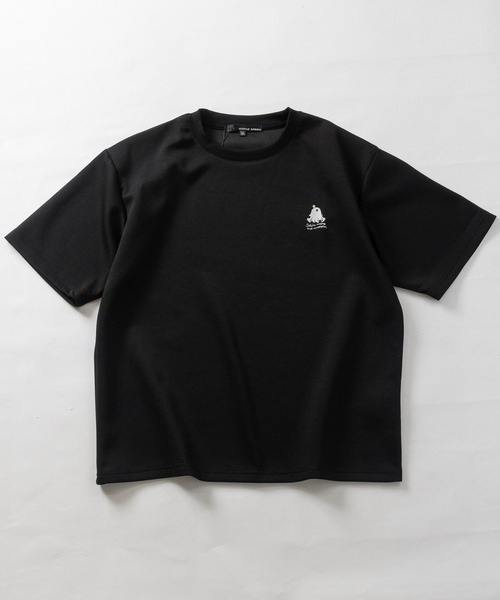 JOHN'S CLOSET(ジョンズクローゼット)の「【31】アソートデザインワンポイント刺しゅう半袖ポンチTシャツ ハチワレ/クロネコ/オバケ(Tシャツ/カットソー・メンズ・ホワイト系1/ホワイト系2/ホワイト系3/ブラック系2/ブラック系4/ホワイト系4/ブラック系1/ブラック系3・MEDIUM/LARGE)」の21枚目の写真