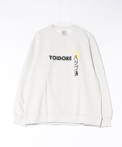 ADPOSION(アドポーション)の「【YOIDORE】スナック クルーネックスウェットプルオーバー(スウェット・レディース・ホワイト/ブラック・MEDIUM/LARGE)」の1枚目の写真