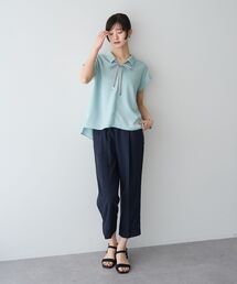 YECCA VECCA（イェッカヴェッカ）の「【UVカット/リネンライク】サラサライージーテーパードパンツ（その他パンツ）」