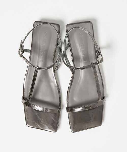 ODETTE E ODILE（オデットエオディール）の「アシンメトリーライン サンダル20↑（サンダル・レディース・シルバー/ホワイト/ブラック・25cm/24.5cm/24cm/23.5cm/23cm/22.5cm/22cm）」の12枚目の写真
